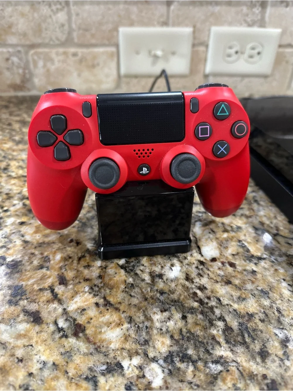 Sony PS4 Slim Console with Red DualShock Controller